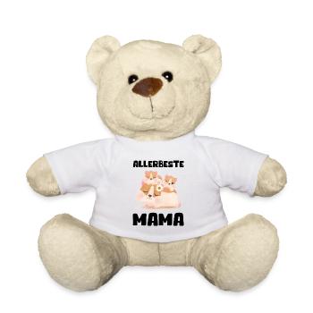 Allerbeste Mama Damen Frauen Muttertag Geschenk - Teddy - Weiß - Vorne