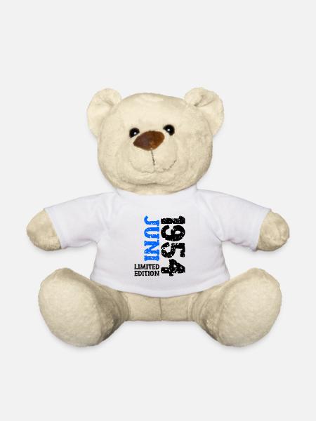 1954 Juni Limited Edition Geburtstag Geschenk - Teddy - Weiß