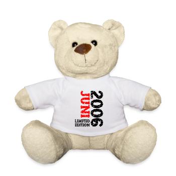 2006 Juni Limited Edition Geburtstag Geschenk - Teddy - Weiß - Vorne