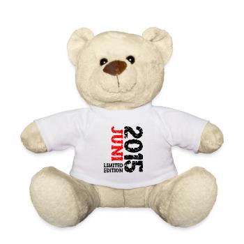 2015 Juni Limited Edition Geburtstag Geschenk - Teddy - Weiß - Vorne