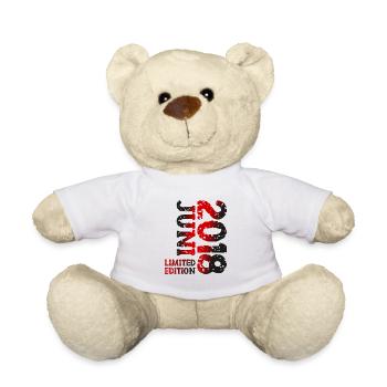 2018 Juni Limited Edition Geburtstag Geschenk - Teddy - Weiß - Vorne