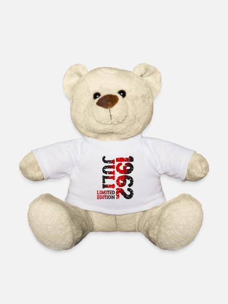 1962 Juli Limited Edition Geburtstag Geschenk - Teddy - Weiß