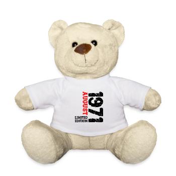 1971 August Limited Edition 52. Geburtstag Outfit - Teddy - Weiß - Vorne