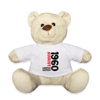 1960 August Limited Edition 63. Geburtstag Outfit - Teddy - Weiß - Vorne