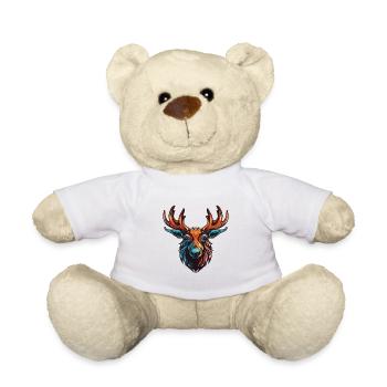Portrait d’orignal - Nounours - blanc - Devant