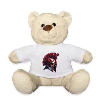 Spartaner Helm Krieger Sparta - Teddy - Weiß - Vorne
