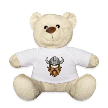 Wikinger Krieger Valhalla Kopf - Teddy - Weiß - Vorne