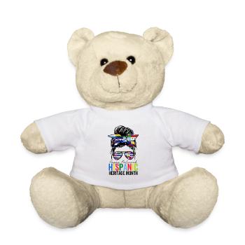 National Hispanic Heritage Month Spanish American - Teddy Bear - white - Front