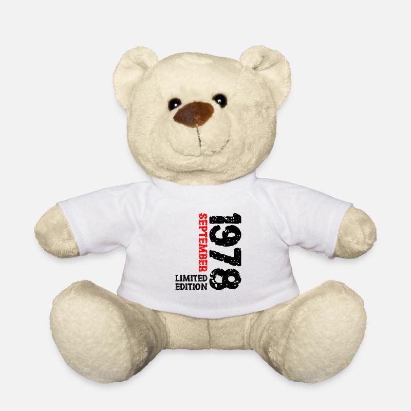 1978 Septembre Édition Limitée 45th Birthday Deco - Nounours - blanc
