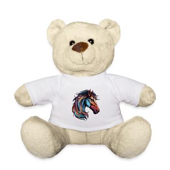 Tête de cheval - Nounours - blanc - Devant