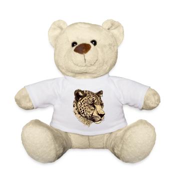 Gepard Kopf Tier - Teddy - Weiß - Vorne