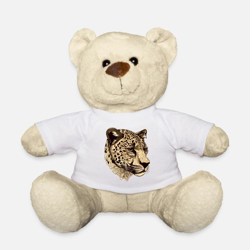 Gepard Kopf Tier - Teddy - Weiß