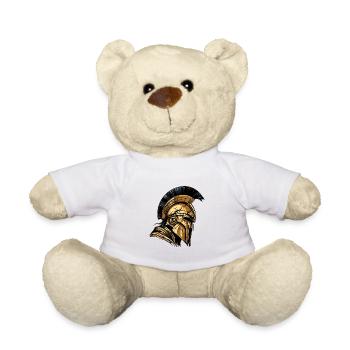 Spartaner Helm Gladiator Sparta Krieger - Teddy - Weiß - Vorne