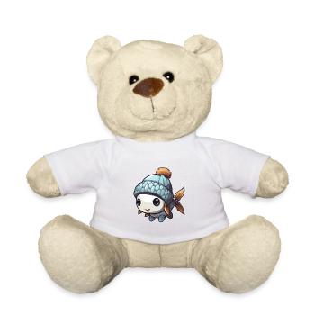 Bande dessinée d’hiver de poisson - Nounours - blanc - Devant