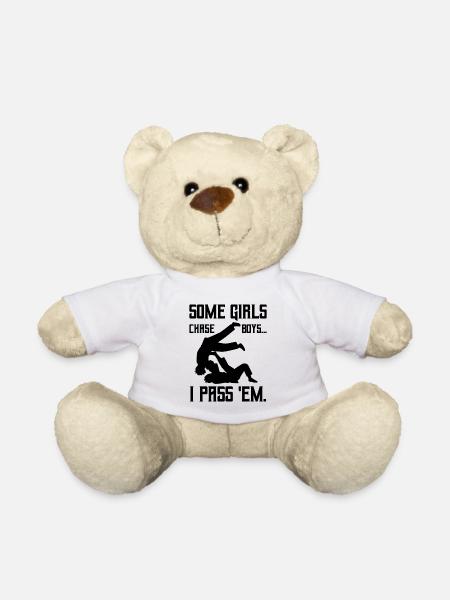 Jiu-jitsu Some Girls chase Boys I pass em - Teddy - Weiß