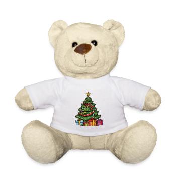 sapin Noël sapin - Nounours - blanc - Devant