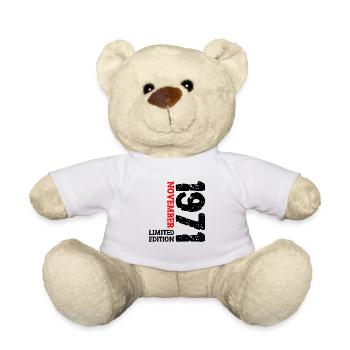 1971 November Limited Edition 52nd Birthday Decoration - Teddy Bear - white - Front