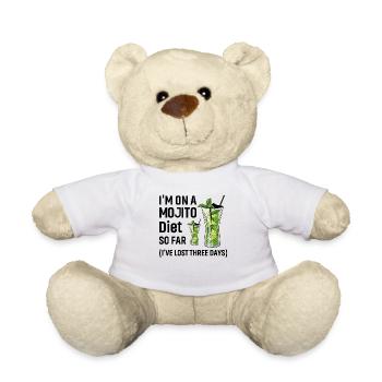 I'm on a Mojito Diet so far I've lost three days - Teddy Bear - white - Front