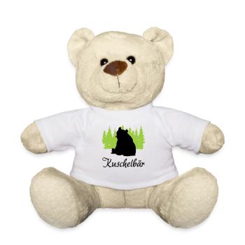 "Kuschelbär: Sanfte Stärke" - Teddy - Weiß - Vorne