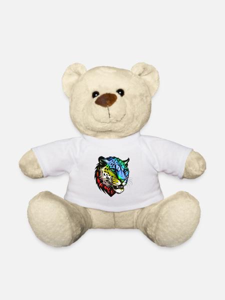 Gepard Kopf Bunt - Teddy - Weiß