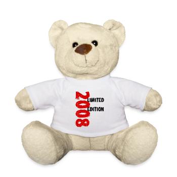2008 Édition Limitée Anniversaire Cadeau Femme Mari - Nounours - blanc - Devant