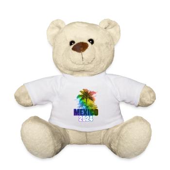 Mexique 2024 Vacances Palmiers Colorés - Nounours - blanc - Devant