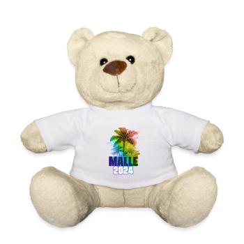 Malle 2024 Palmiers de vacances colorés - Nounours - blanc - Devant