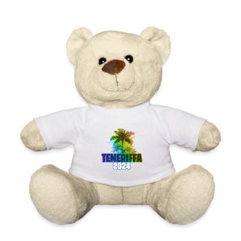 Tenerife 2024 Holiday Palm Trees Colorful - Teddy Bear - white - Front