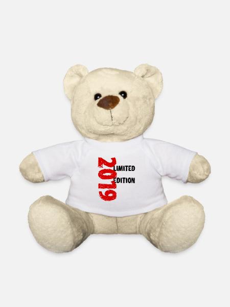 2019 Limited Edition Geburtstag Geschenk Deko - Teddy - Weiß