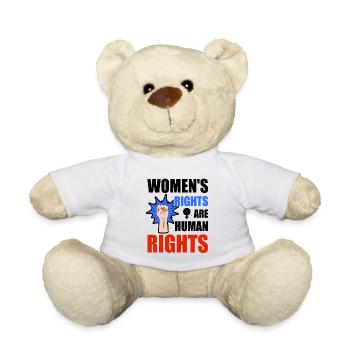 Women's rights are human rights - Teddy Bear - white - Front