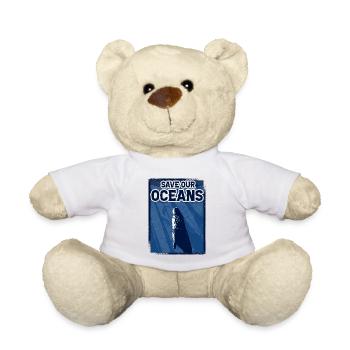 Sauvons nos océans - Nounours - blanc - Devant
