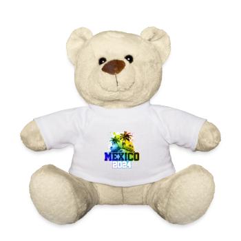 Mexiko 2024 Urlaub Palmen Bunt - Teddy - Weiß - Vorne