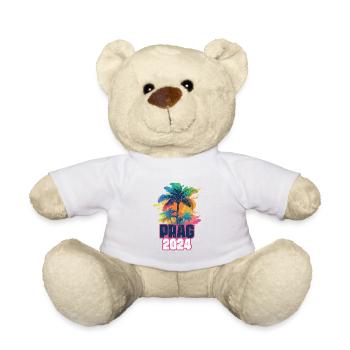 Prag 2024 Urlaub Palmen Klecks - Teddy - Weiß - Vorne