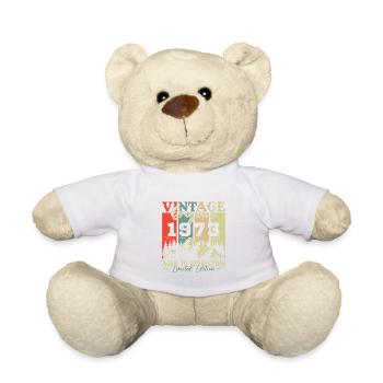 Original 1973 Vintage Geburtstag Retro - Nounours - blanc - Devant