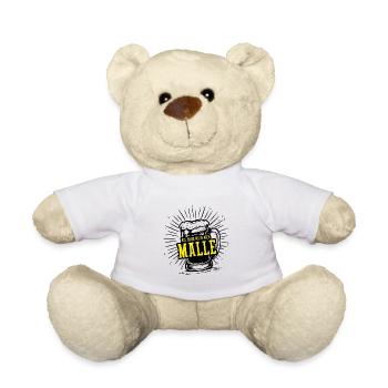 Nie Ohne Mein Bier Malle - Teddy - Weiß - Vorne