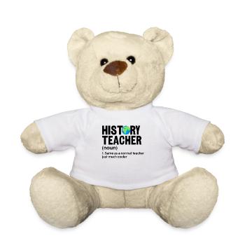 History Teacher Funny Definition Social Studies - Teddy Bear - white - Front