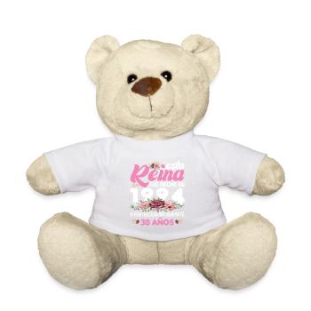 Cadeau d'anniversaire de 30 ans pour femme fabriqué en 1994 - Nounours - blanc - Devant