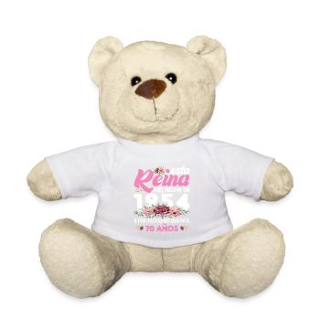 70 Jahre Geburtstagsgeschenk Frau aus dem Jahr 1954 - Teddy - Weiß - Vorne