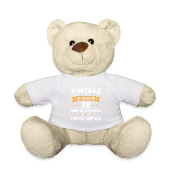 20 Jahre Vinatge-Geburtstagsgeschenk 2004 - Teddy - Weiß - Vorne