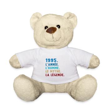 1995 Année Homme Mythe Légende - Nounours - blanc - Devant