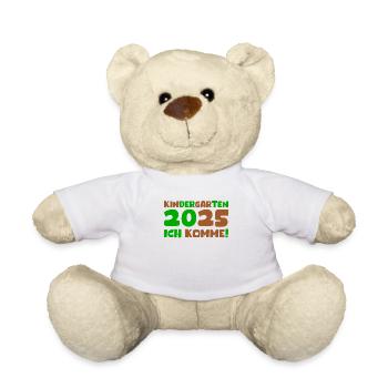 Kindergarten 2025 Kids Gift Kita 2025 Decoration - Teddy Bear - white - Front