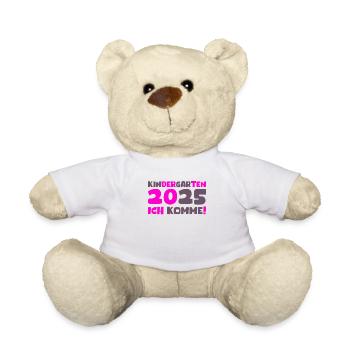 Kindergarten 2025 Kinder Geschenk Kita 2025 Deko - Teddy - Weiß - Vorne