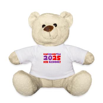 Kindergarten 2025 Kids Gift Kita 2025 Decoration - Teddy Bear - white - Front