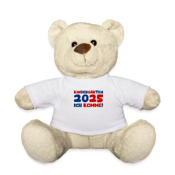 Kindergarten 2025 Kids Gift Kita 2025 Decoration - Teddy Bear - white - Front