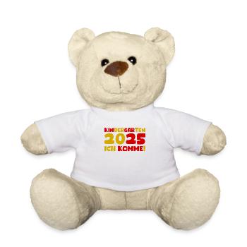 Kindergarten 2025 Kinder Geschenk Kita 2025 Deko - Teddy - Weiß - Vorne