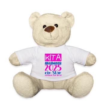 Farewell Kindergarten 2025 Gift Girls Boys - Teddy Bear - white - Front