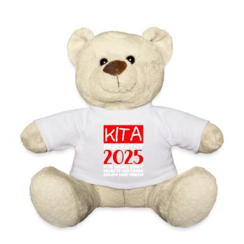 Farewell Kindergarten 2025 Gift Girl Boys - Teddy Bear - white - Front