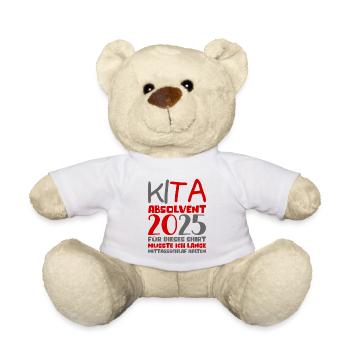 Farewell Kindergarten 2025 Gift Girl Boys - Teddy Bear - white - Front