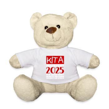 Farewell Kindergarten 2025 Gift Girl Boys - Teddy Bear - white - Front