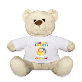 Kindergarten 2025 Kinder Geschenk Kita 2025 Deko - Teddy - Weiß - Vorne
